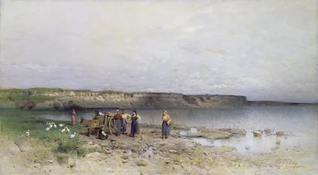 Lake Balaton with the Shore of Akarattya, 1885
